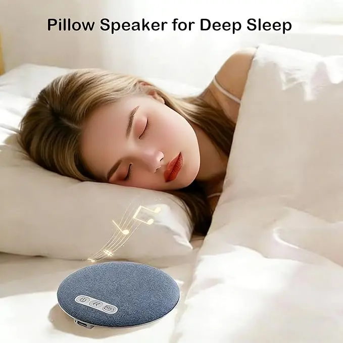 Pillow Speaker for Sleeping, free ship | Hi-Fi Bluetooth 5.4 Under Pillow Speaker with Built-in White Noise & Timer, Ultra-Thin Portable Sleep Aid Speaker for Side Sleepers, Insomnia & Tinnitus Relief