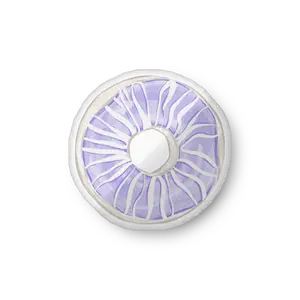 Striped Purple Donut Pillow