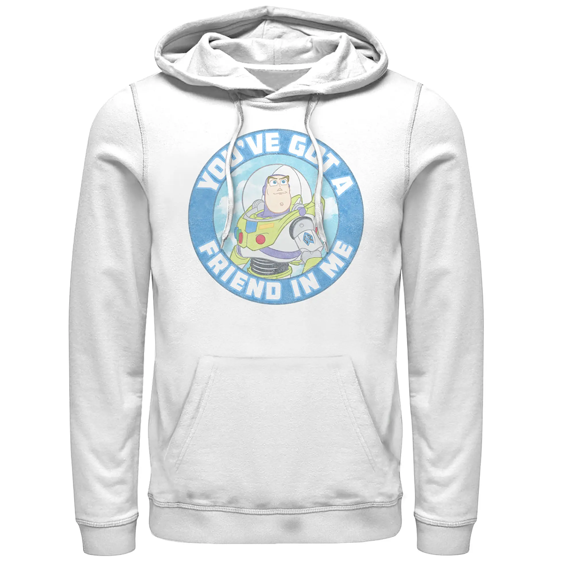 Men's Toy Story Friend in Me Buzz Circle Pull Over Hoodie