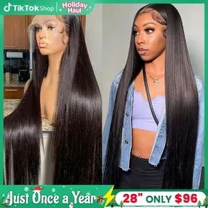 Bling Hair Wigs Straight 13x4 13x6 Hd Lace Front Human Hair Wigs Transparent Lace Frontal Wig for Women Pre Plucked Natural Hairline 12-36 Inch 180% Density TikTokShopHolidayHaul