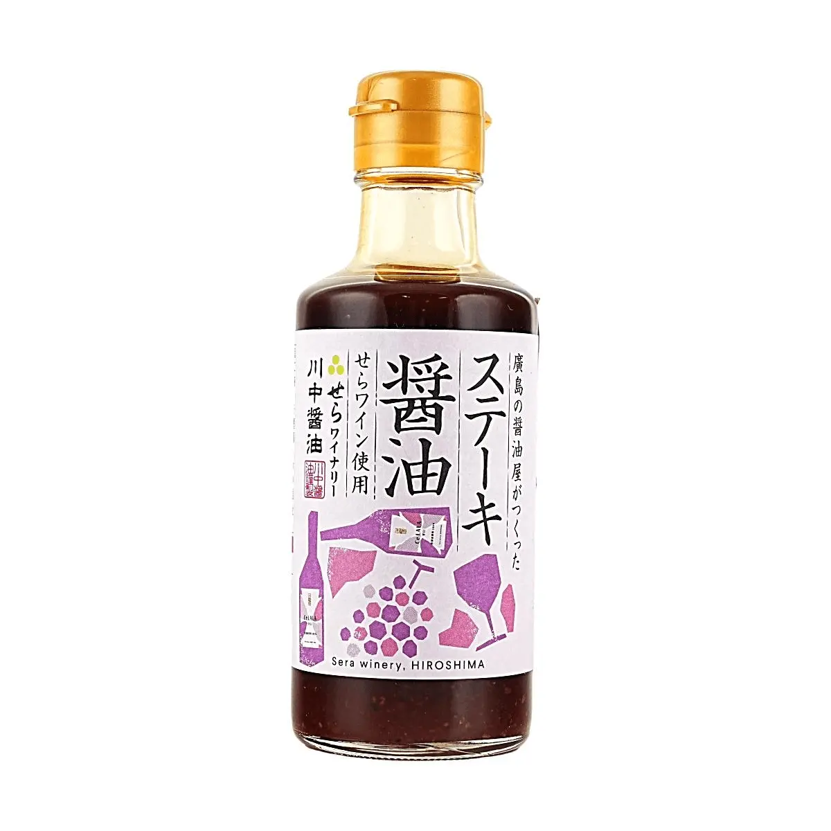 KAWANAKA Hiroshima Red Wine Steak Sauce - Japanese Style, 180ml | Authentic Century-Old Recipe for Grilling, Pan-Searing, and Hot Pot