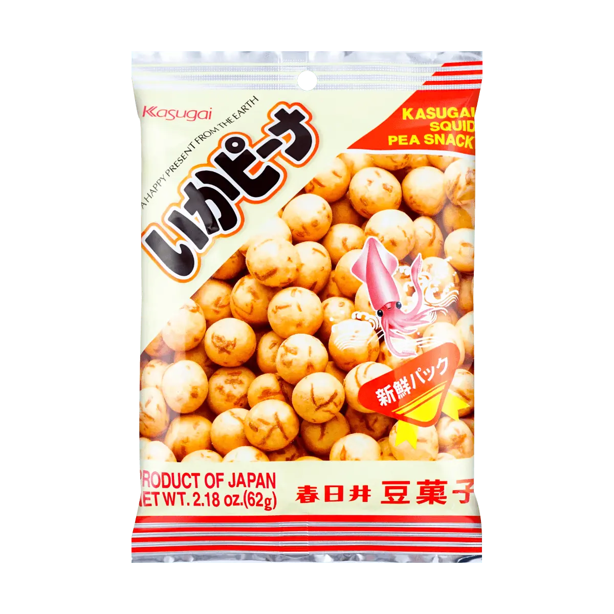 Kasugai Ika Arare Crispy Squid Flavored Peanuts 62g - Savory Japanese Snack for Beer & Sake Kasugai Ika Arare Crispy Squid Flavored Peanuts 62g - Savory Japanese Snack for Beer & Sake