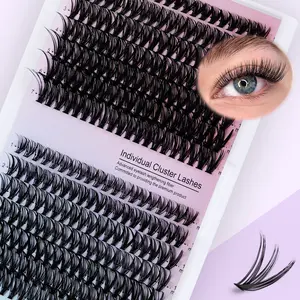 1 Set Natural Look Eyelash Extensions, Self Grafting Curl Eyelashes with lash map Makeup Cosmetic classic lash extensions