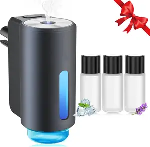Smart Car Air Freshener with Three Adjustable Concentration Scent Levels, Portable Waterless Car Diffuser Air Freshener Aromatherapy Diffuser,  3*10ML Natural Perfume car perfume