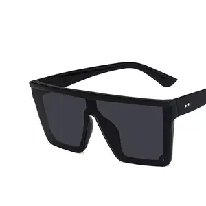 OVERSIZED RETRO SQUARED FLATTOP SUNGLASSES