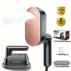 2-in-1 Handheld Portable Steam Iron & Garment Steamer - Fast Heat-Up, Large Soleplate, 150ml Water Tank, Lightweight Wrinkle Remover for Home, Travel, Holiday Gifting