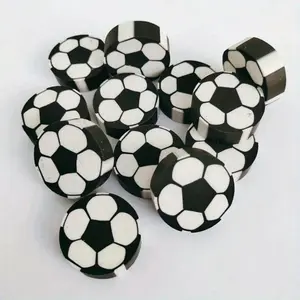 20pcs Soccer Ball-Shaped Erasers, Bulk Pack, Fun Writing Tools for Kids & Adults, Ideal Office Desk Accessories, Perfect Gifts for Sports Lovers