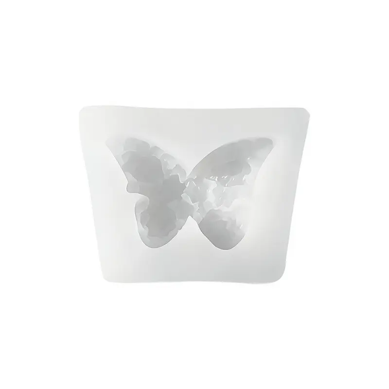 1pc 3D Butterfly Silicone Mold, Silicone Molds For Crafts, Floral Design, Suitable for Candles, Resin, Holiday Decorations, Jewelry Casting, Home Decorations, Ideal for Valentine'S Day and Mother'S Day Gifts, Handmade Crafts
