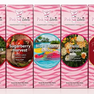 Pink Zebra Carton of Wax Melts. 16oz. All brand new. Several scents to pick from!