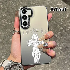 Phone Case Compatible with Samsung Galaxy S24 Plus S25 S23 S22 Ultra S23+ Phone Case Nature's Serene Cross Printed Anti-Fall Hard PC Back Protective Cover for Girl