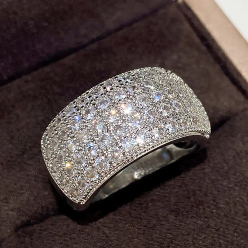 Women's Fashion Ring, Wedding Ring, Bridal Engagement Ring, Luxury Sparkling Zirconia Jewelry, Perfect Gift for Valentine's Day, Anniversary, Birthday, All Seasons Wear, Elegant Fashion Rings