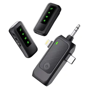 Wireless Plug-and-Play Microphone with Smart Noise Reduction - Compatible with Phones, Cameras, Laptops - Premium Portable Audio Gear for Live Streaming, Vlog Shooting