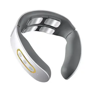 Cervical Spine Electric Hot Compress Neck Protector USB Powered with 4 Massage Techniques Patting Massage Acupressure Tapping Kneading