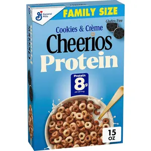 Cheerios Protein Cereal, Cookies and Crème, 8g Protein, Family Size, 15 oz