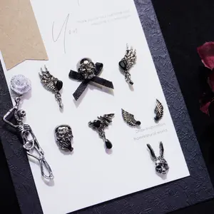 Dance with skeleton-Shine Shine DIY  Metal Nail Charms