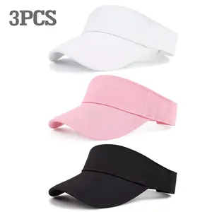 3 Pack Women’s Brimless Summer Outdoor Caps, Lightweight Breathable Sports Hats for UV Sun Protection Baseball Cap Adjustable Adjustable Snapback Cap Premium Quality Cap Wireless Solar Hat