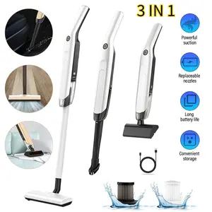 3-in-1 Lightweight Stick Cordless Vacuum Cleaner, Mini Portable Household Handheld Vacuum Cleaner for Domestic Hard Floors, Carpets and Pet Hair