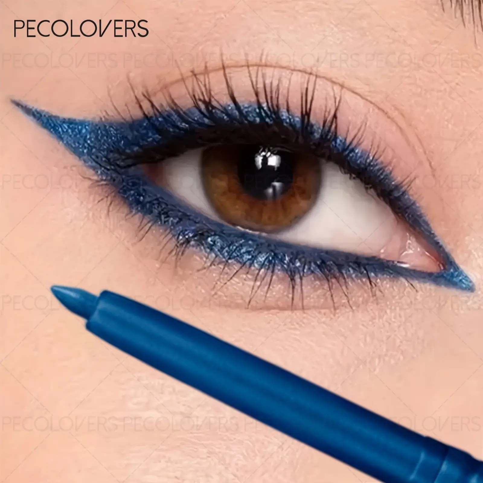 1pc Long-Lasting Waterproof Blue Eyeliner Pencil - Smudge-Proof, Sweat-Resistant, Easy-To-Apply，Quick-Dry，More Vibrant Colors For Bold，Stylish Eye Makeup, Eye Pencils, Cosmetic Eyeliner Stick