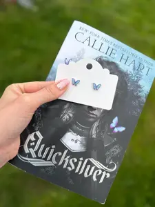Handmade Earrings | Book Themed | Quicksilver