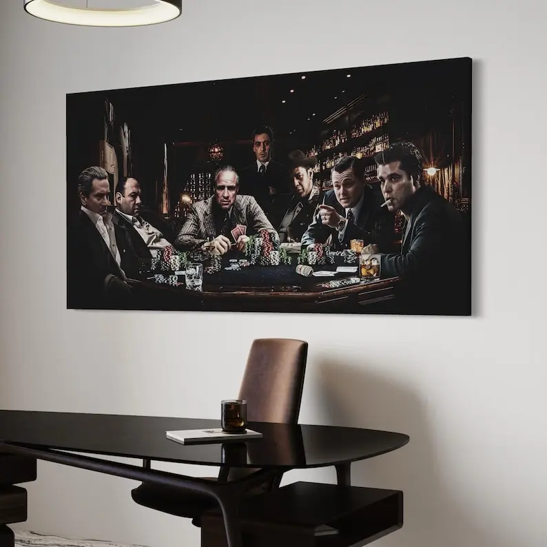 Mafia Movie Wall Art, Gangster Movie Poster, Peaky Blinders Mafia Wall Decor
