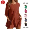 KingApril Women's Comfy Cute Ribbed Cotton-Spandex Blend 1-Piece Jumpsuit - Oversized V-Neck Back, Casual Athletic Workout Activewear, Summer Beach Above-the-Knee Plus Size Women's Clothing