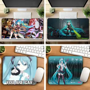 Hatsune Miku Desk Mat, Vocaloid Anime Themed Mousepad, Anime Aesthetic Room Decor, Gift for Hatsune Miku Lovers, Gaming Fans, Coworker