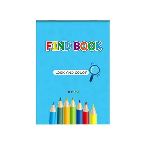 Find Book Look and Color Coloring Book, 32 Pages Drawing Picture Album, Ideal for Early Childhood Education, Suitable for School and Home Use