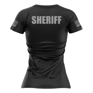 [SHERIFF K9] Women's Performance Shirt [BLK/GRY]
