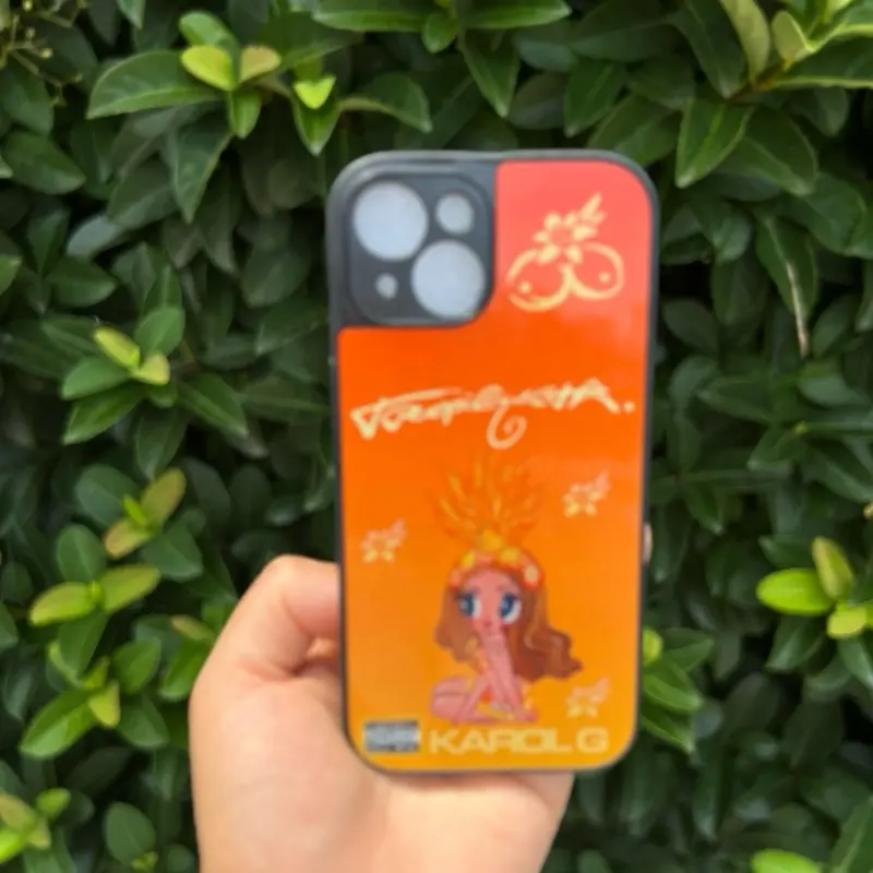 Tropicoqueta Doll Karok G New Phone Case - Handmade Design Orange Cover