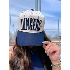 Dingers - Navy Striped Vintage Trucker Hat