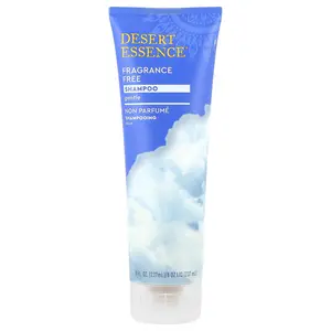 Desert Essence Shampoo, Fragrance Free, 8 fl oz (237 ml)