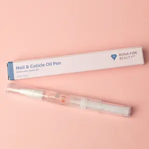 Bona Fide Beauty 'Hydrate & Nourish' Nail & Cuticle Oil Pen - Daily Natural Nail Moisturizer - Revitalizing Nail Oil with Jojoba Oil Vitamin E & Essential Oils for Healthy Nails - Travel Size Non Sticky Subtle Scent Easy To Apply