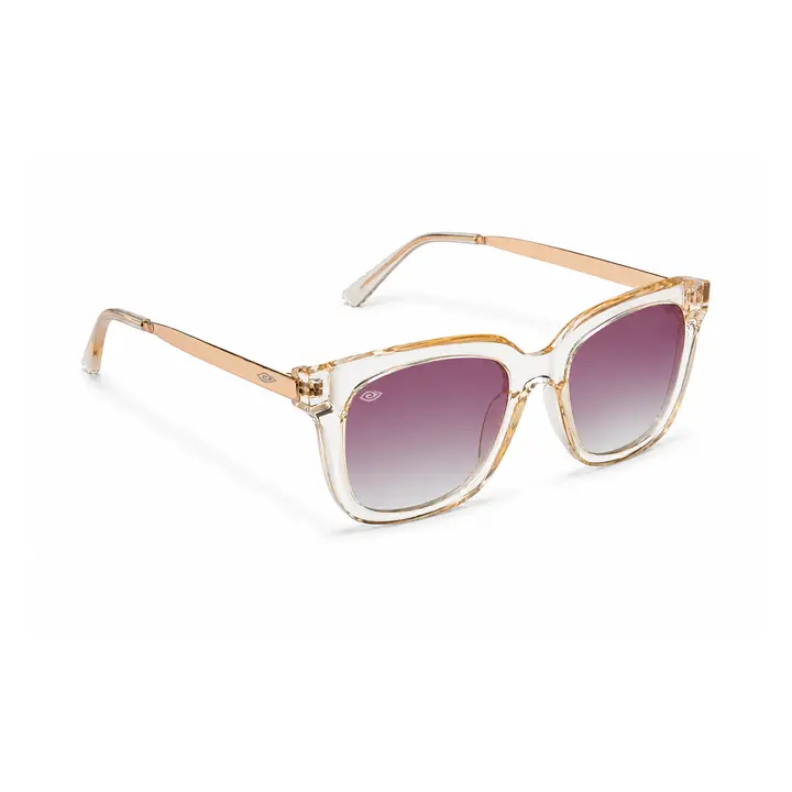 Rose Riviera Clear Frame Sunglasses
