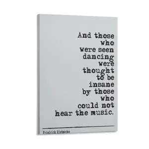 Friedrich Nietzsche Quote Art Poster Decor Print Gifts Landscape