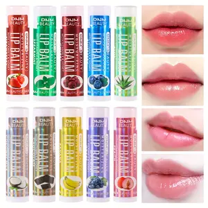Fruit Pop 18-Color Lip Balm Set Long Lasting Moisturizing Tint Sheer to Buildable Color Vegan Natural Hydrating Flawless Tinted Moisture