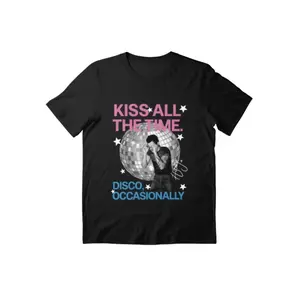 Oversized Harry Style Kiss All The Time Disco Occasionally, Disco Ball, Love On Tour Essential Graphic T-Shirt Streetwear Holiday Wear y2k cotton fashion Streetwear Lover Gift Top Trending