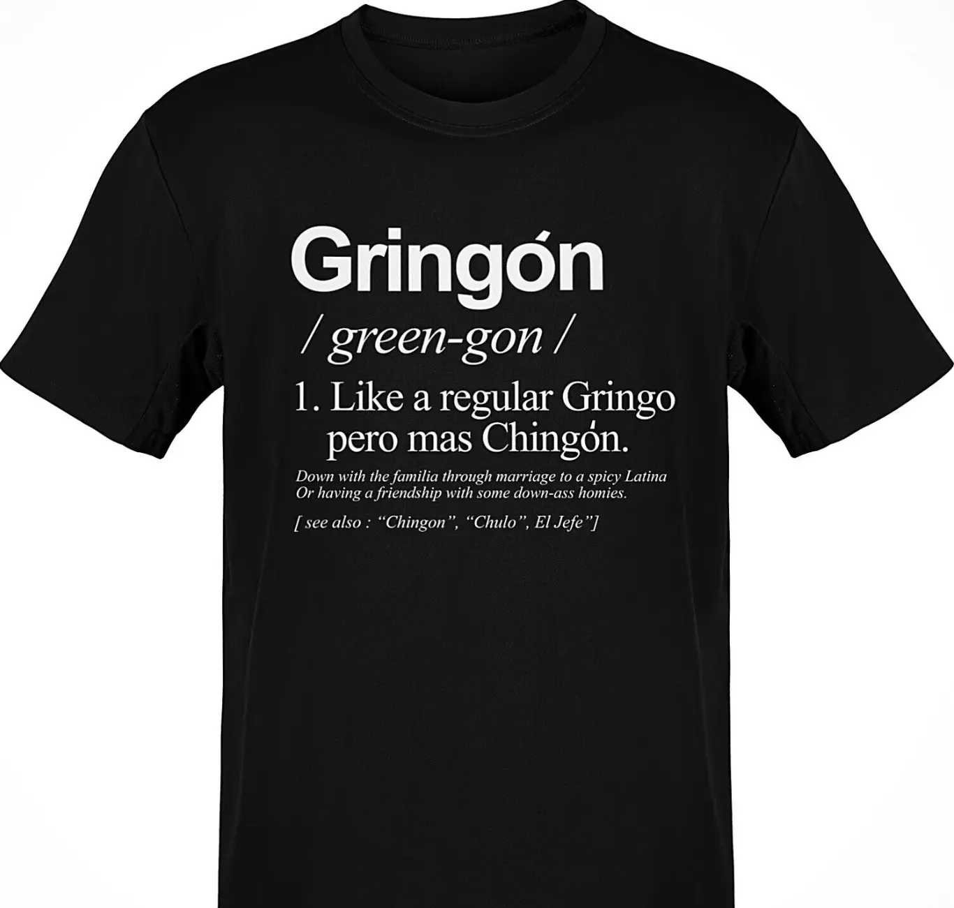 El Gringon OG Old School T-Shirt - Black