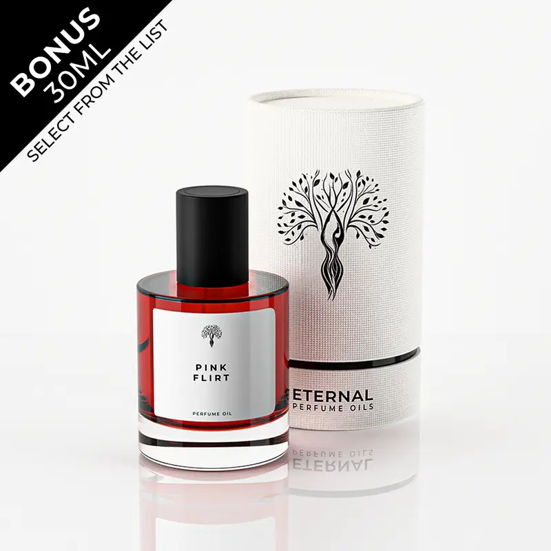 Eternal Perfume Oils – Pink Flirt Perfume Oil, Deep & Long-Lasting Women Scent | 50ml with Bonus 30ml Bottle of Your Choice