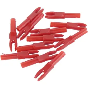 Nocks for ID .165 in / 4.2 mm Arrow Shaft, 12 Pack, Plastic Arrow Tails for Coumpound/Recurve Bows