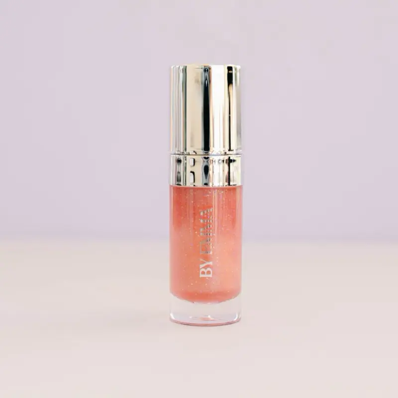 BY EMMA Auré Shimmer Lip Gloss – Gold Sparkle Hydrating High-Shine Gloss