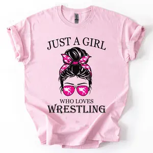 Wrestler Messy Bun Sweatshirt, Wrestling Girl Gift Idea, WWE Fan Crewneck, Wrestlemania Jumper, WWE sweatshirt for girls