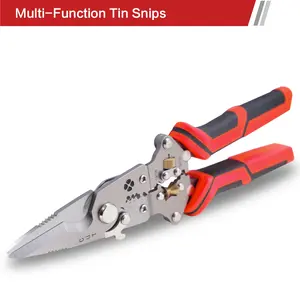 Multifunctional Folding Hardware Wirecutters - Electrician's Tool with Wire Stripping, Tin Cutting, Winding, Wire Separation and Crimping Capabilities,summervibes Hand Tools Diy Tools outdoorfun