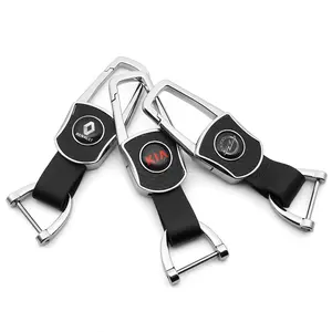 Leather car keychain detachable and can be used as a gift car accessory for BMW Audi Mercedes Benz Jeep Lexus Land Rover Jaguar Cadillac Volvo Toyota Honda Peugeot Volkswagen