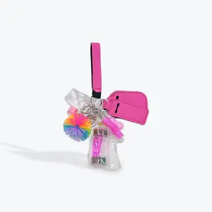 Hot Pink Sensory Fidget Keychain