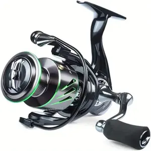 [W] Fishing Reel, 4+1BB Rotating Reel, Super Smooth And Powerful, 5.2:1 Speed Ratio, Metal Rotating Reel, Freshwater/saltwater, Resistance 17.64LB