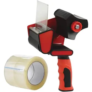Packing Tape with Dispenser  for 2" Width Tape, Plus 2 Roll of Heavy Duty 3 inch Packing Tape 1.88" x 60y x 2.7mil, Tape  for Packing Boxes Handheld Tape  for Sealing, Storing & Moving Boxes