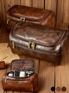 Men's Toiletry Bag, Stylish Travel Bag, Large Capacity Organizer, Hanging Toiletry Bag, Toiletries Travel Bag, Can Hold Shaving Kits and Accessories, Suitable for Friends and Family, Father's Day, Father's Birthday, Business Trips, And Vacation Packing