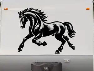 StickerChef Elegant Equestrian Horse Decal for Trailers - EH26