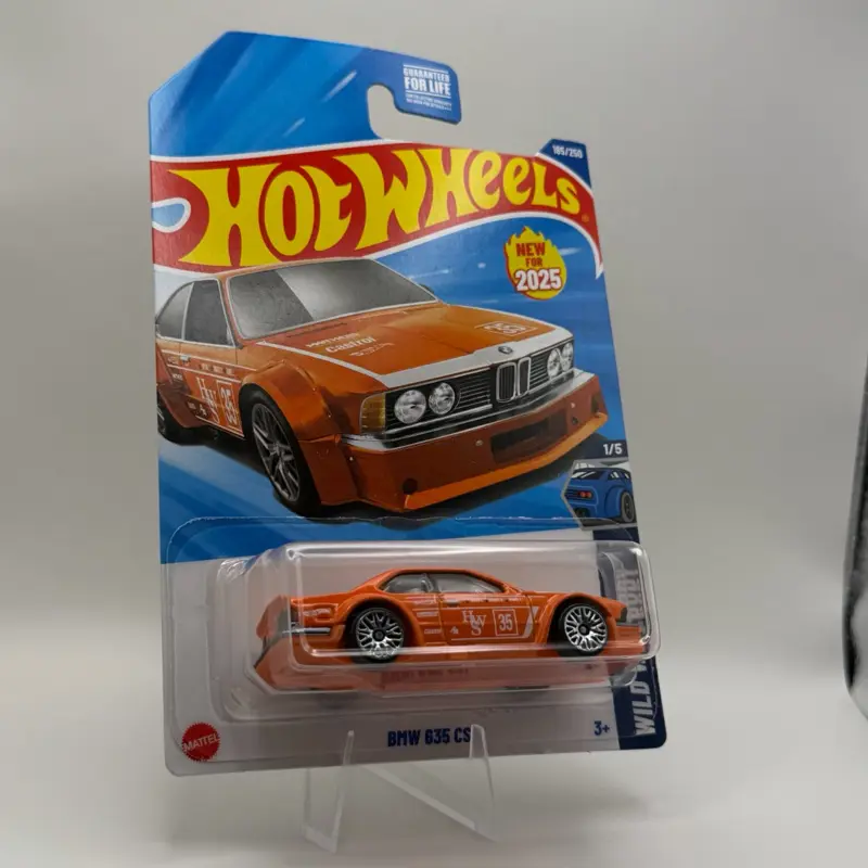 Hot Wheels BMW 635 CSi - Orange Wild Widebody Mainline Die-Cast Toy Car diecast mainline