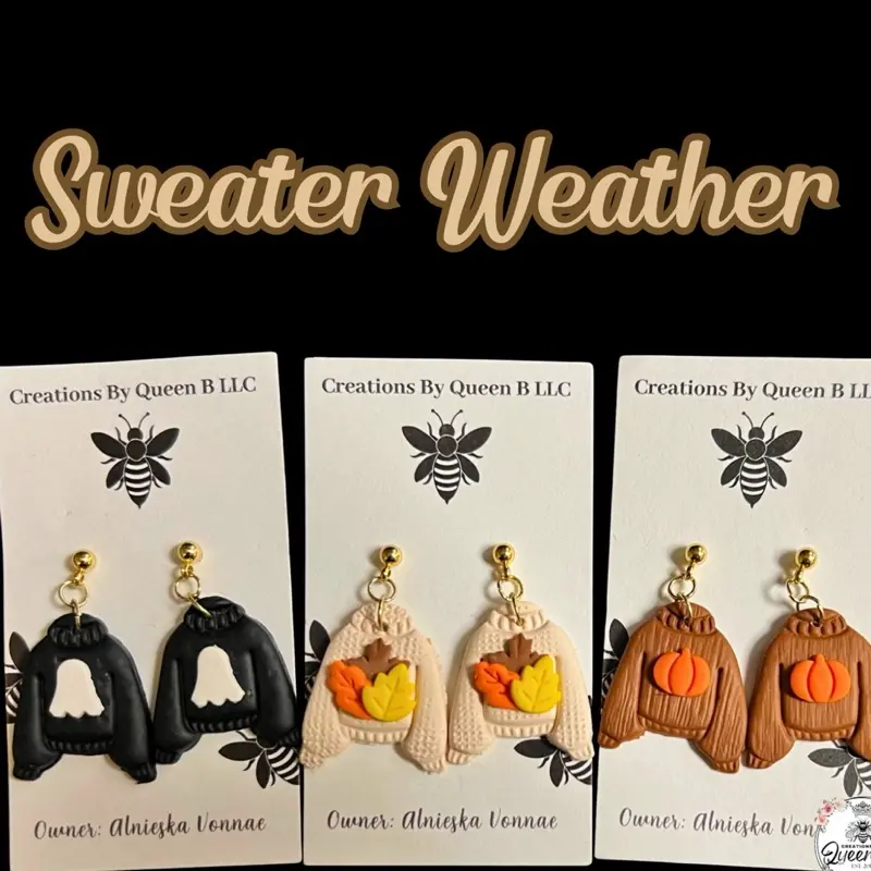 Sweater Weather Fall Polymer Clay Earrings